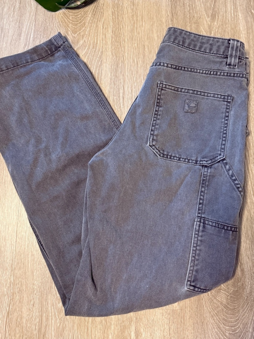 TNA Aritzia Carpenter Pants Gray High Rise Utility Size 4